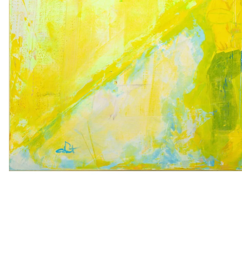 Cold plunge abstract painting